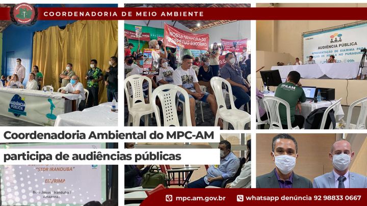 Coordenadoria Ambiental do MPC-AM participa de audiências públicas