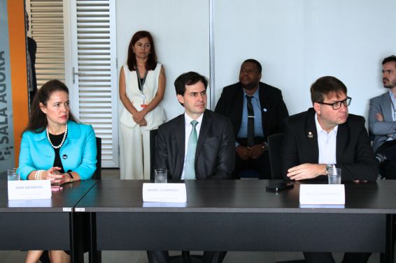 Sara Meinberg, Daniel Guimarães e Marcílio Barenco. Foto: JK Freitas | MPC-MG